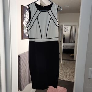 WHBM Black Sheath dress NWT